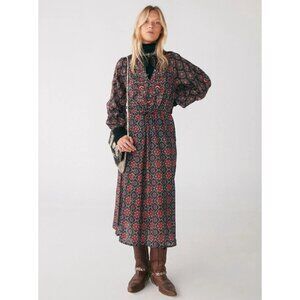 NWT 3 Maison Hotel Astrid Black Taj Boho Embroidered Floral Dresses Size S /297